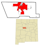 Bernalillo County New Mexico Incorporated and Unincorporated areas Albuquerque Highlighted